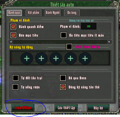Khi có thẻ trainoff thì button này sẽ màu xanh